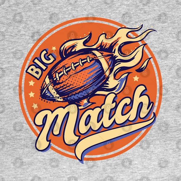 Big match - American football badge by ShirtsBarn